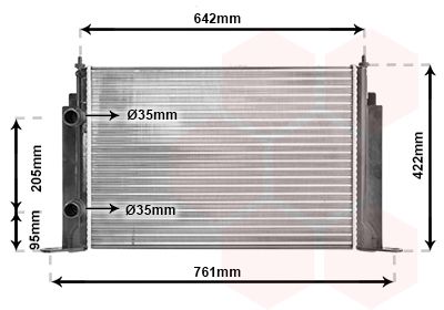 VAN WEZEL Radiators, Motora dzesēšanas sistēma 17002244